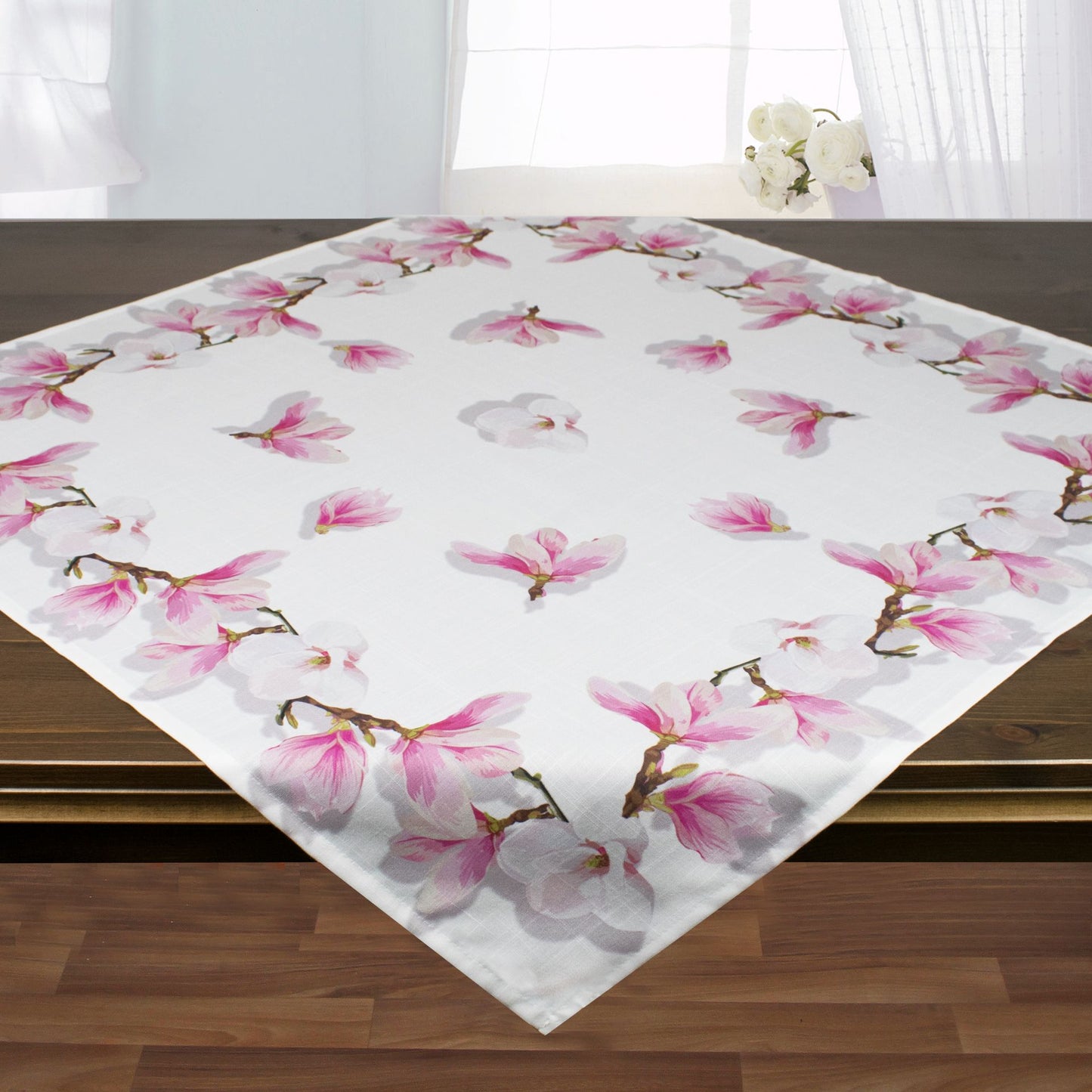 Tischdecke mit Digitaldruck 85x85cm "Magnolie"